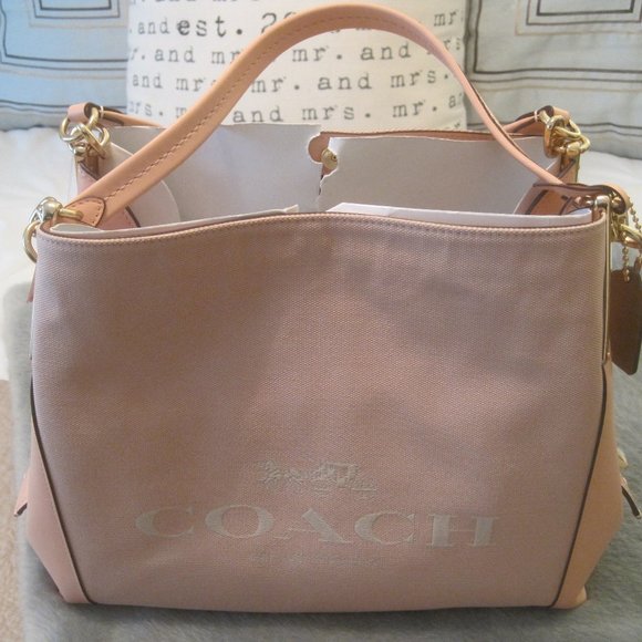 COACH HORSE AND CARRIAGE JACQUARD DALTON SHOULDER BAG - Picture 3 of 5